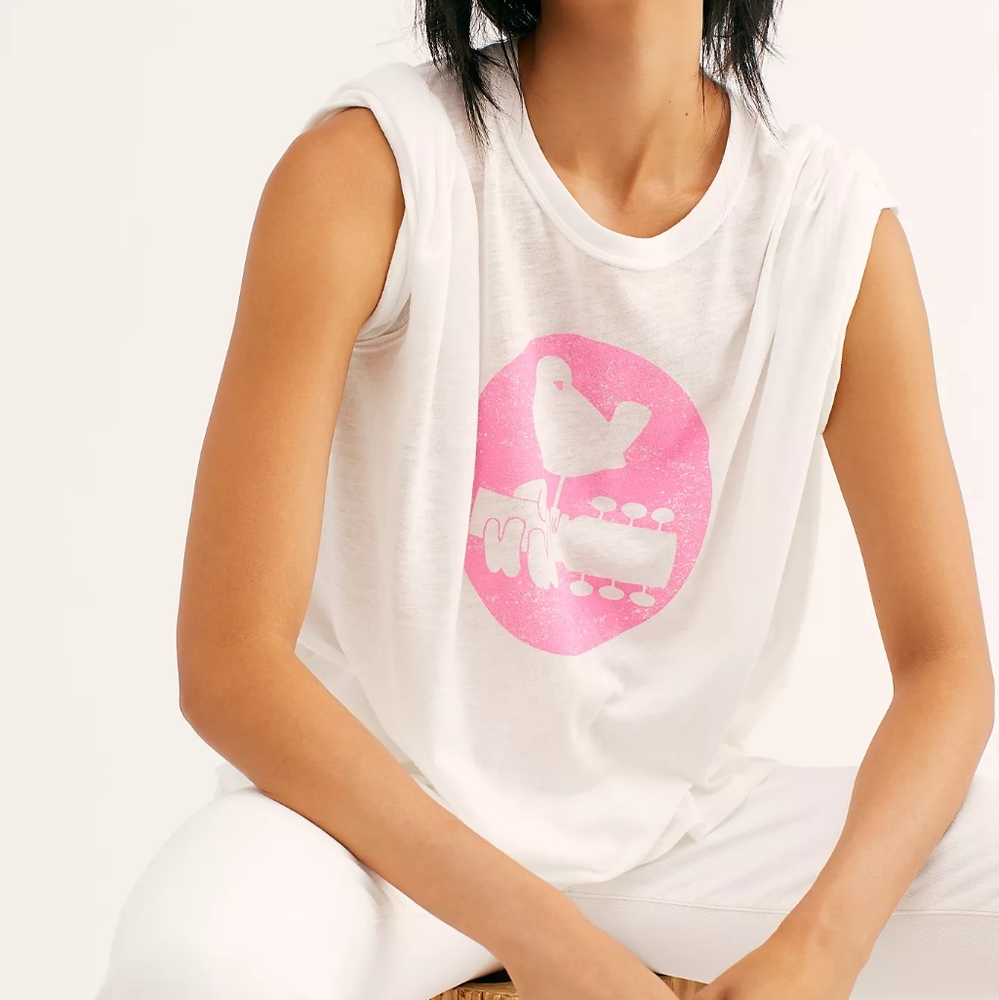 Free People: Woodstock  50th Anniversary Tee